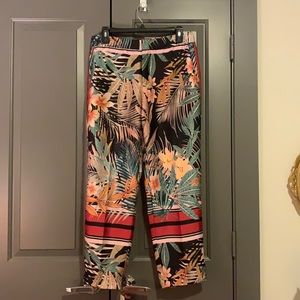 Zara Tropical Print Pants